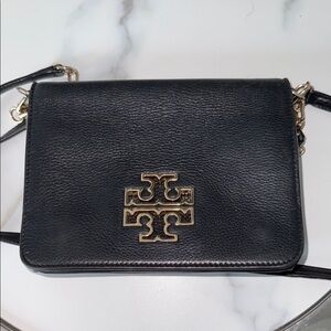 Tory Burch Black Leather Crossbody Bag